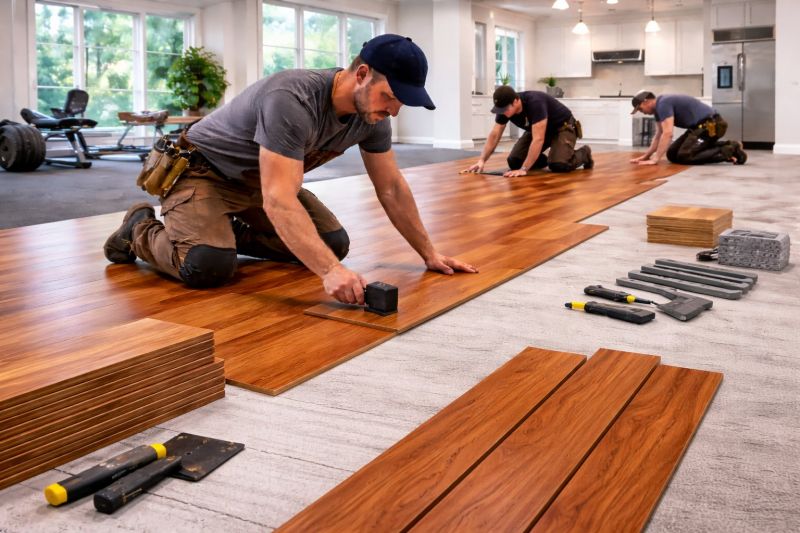Cherry Floor Installation in Lothian, MD