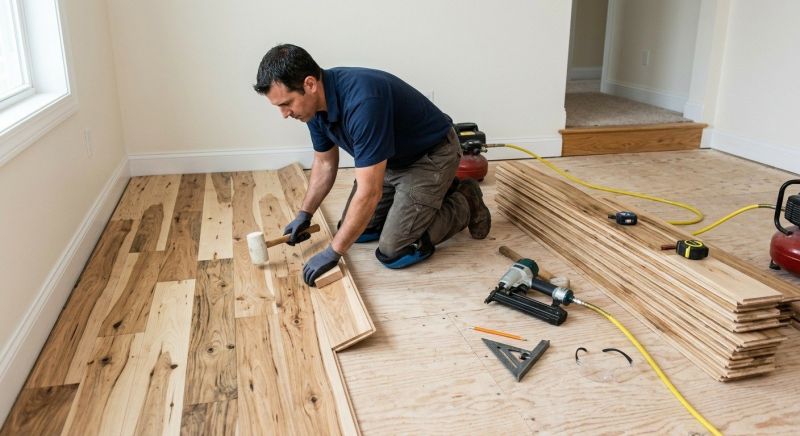 Hickory Floor Installation in Stevensville, MD