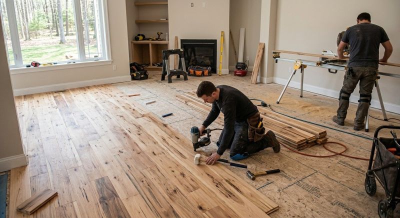Hickory Floor Installation in Stevensville, MD