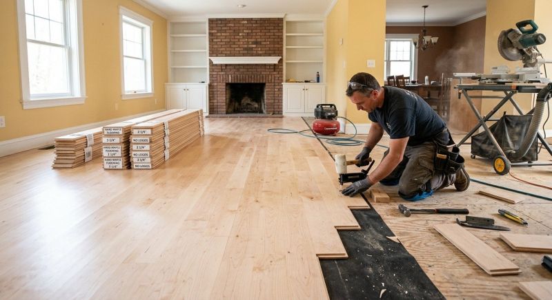 Maple Flooring Installation in Severn, MD
