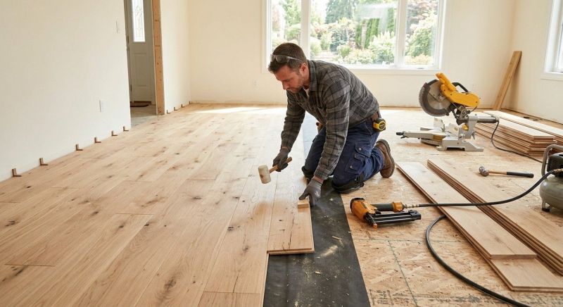 Oak Floor Installation in Bowie, MD