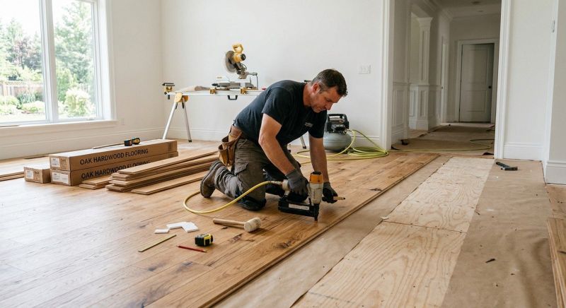 Oak Floor Installation in Severna Park, MD