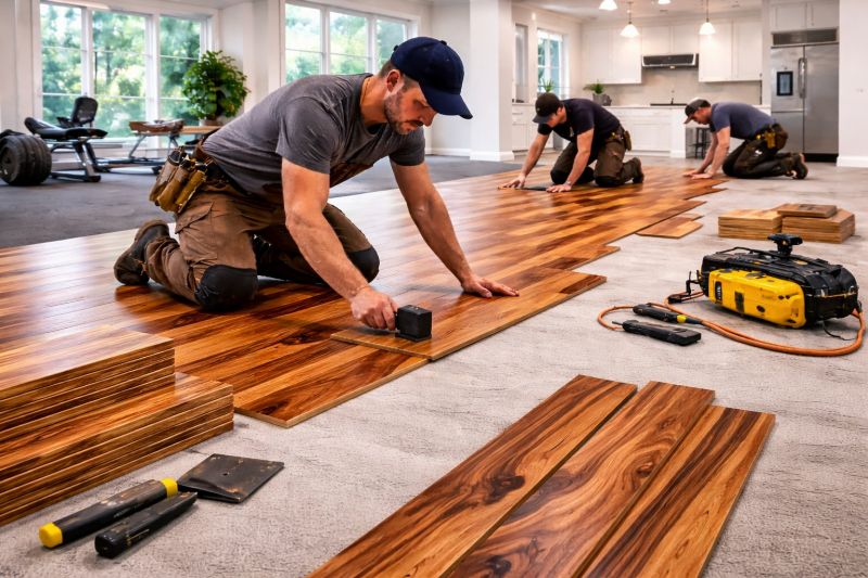 Teak Flooring Installation in Stevensville, MD