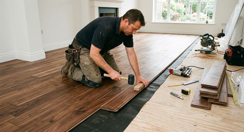 Walnut Flooring Installation in Stevensville, MD