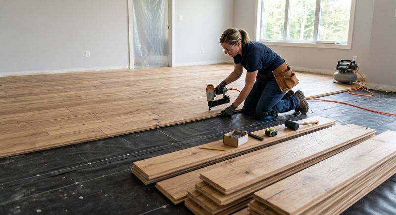 Walnut Flooring Installation in Stevensville, MD