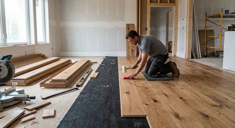 Wide Plank Floor Installation in Stevensville, MD