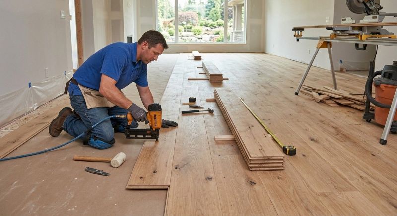 Wide Plank Floor Installation in Stevensville, MD