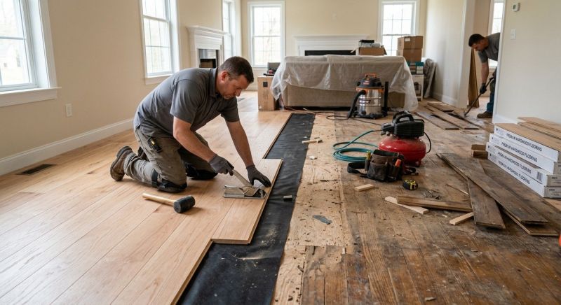 Wood Floor Replacement in Easton, MD
