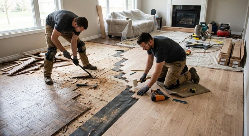 Wood Floor Replacement in Edgewater, MD